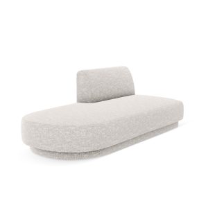 Micadoni Module Miley 2-zits, structurele stof geld – 90x158x70cm Micadoni Module Miley 2-zits, structurele stof geld – 90x158x70cm