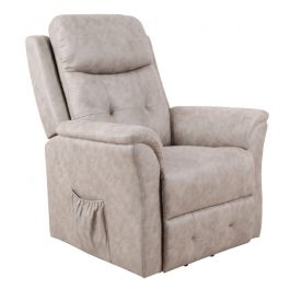 Relaxfauteuil Sta op stoel Dover Beige