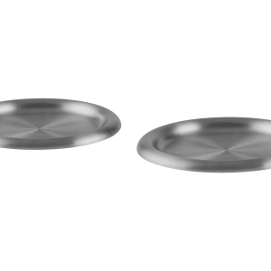 noo.ma Roto serveerbord set Ø28 cm – roestvrij staal, 2 stuks noo.ma Roto serveerbord set Ø28 cm – roestvrij staal, 2 stuks