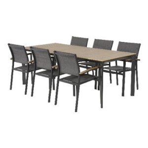 Lesli Living tuintafel Arezzo – zwart – 200x90x74cm Lesli Living tuintafel Arezzo – zwart – 200x90x74cm