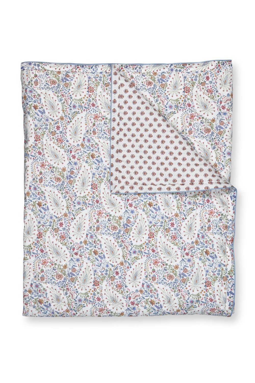 Pip Studio Sprei Kairi Bloom - 220 x 260 cm - Licht blauw