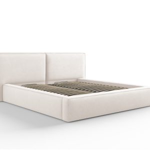 Micadoni Opbergbed met hoofdeinde Jodie 180x200cm, structurele stof, l Micadoni Opbergbed met hoofdeinde Jodie 180x200cm, structurele stof, l