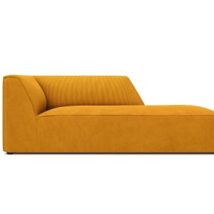 Micadoni rechter chaise longue Ruby ribfluwelen, geel – 180x93x69cm Micadoni rechter chaise longue Ruby ribfluwelen, geel – 180x93x69cm