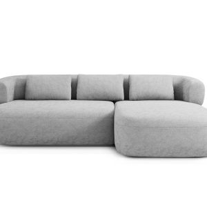 Micadoni rechter hoekbank Jenny 5-zits, chenille geld – 145x225x73cm Micadoni rechter hoekbank Jenny 5-zits, chenille geld – 145x225x73cm