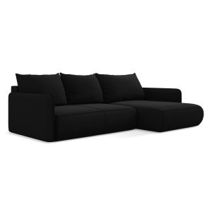 LaMiaSofa hoekbank rechts Palermo – velours – zwart – 240x148x86 LaMiaSofa hoekbank rechts Palermo – velours – zwart – 240x148x86