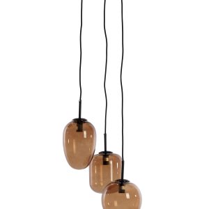 Light & Living hanglamp MEZZA – bruin – Ø30x23cm Light & Living hanglamp MEZZA – bruin – Ø30x23cm