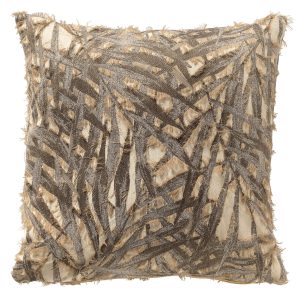 NIM – kussenhoes 45×45 cm – bladmotief – Timber Wolf – bruin NIM – kussenhoes 45×45 cm – bladmotief – Timber Wolf – bruin