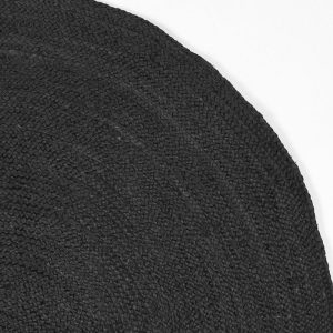 LABEL51 Vloerkleed Jute – Zwart Jute – 180x180x0,5cm LABEL51 Vloerkleed Jute – Zwart Jute – 180x180x0,5cm