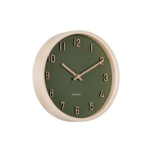 Karlsson wandklok Nervadura – groen – Ø22cm Karlsson wandklok Nervadura – groen – Ø22cm