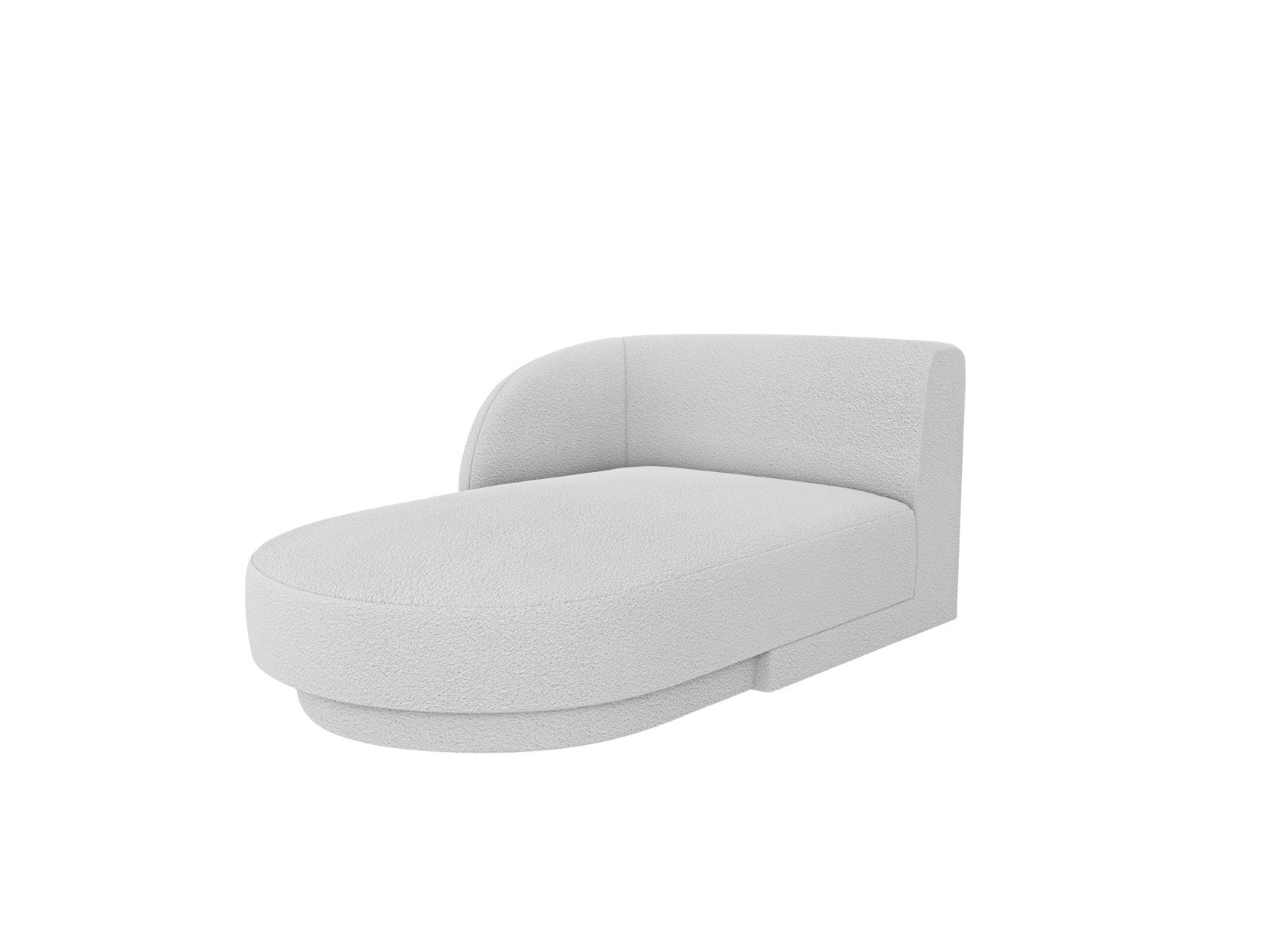 Micadoni linker meridiaan Miley 2-zits, boucle lichtgrijs - 156x90x70c