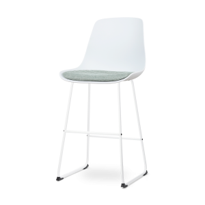 Nolon Nino-Liv Barkruk Wit – Zachtgroen Kussen – Wit Frame – 75 cm Nolon Nino-Liv Barkruk Wit – Zachtgroen Kussen – Wit Frame – 75 cm