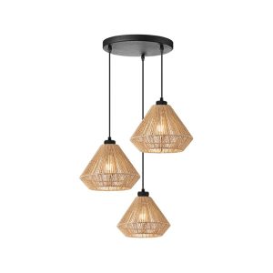 LABEL51 Hanglamp Ibiza Diamond – Naturel Jute – 30x30x150cm LABEL51 Hanglamp Ibiza Diamond – Naturel Jute – 30x30x150cm