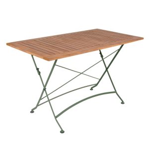 MaximaVida inklapbare tuintafel Toscana 120 x 70 cm olijfgroen – 100% MaximaVida inklapbare tuintafel Toscana 120 x 70 cm olijfgroen – 100%