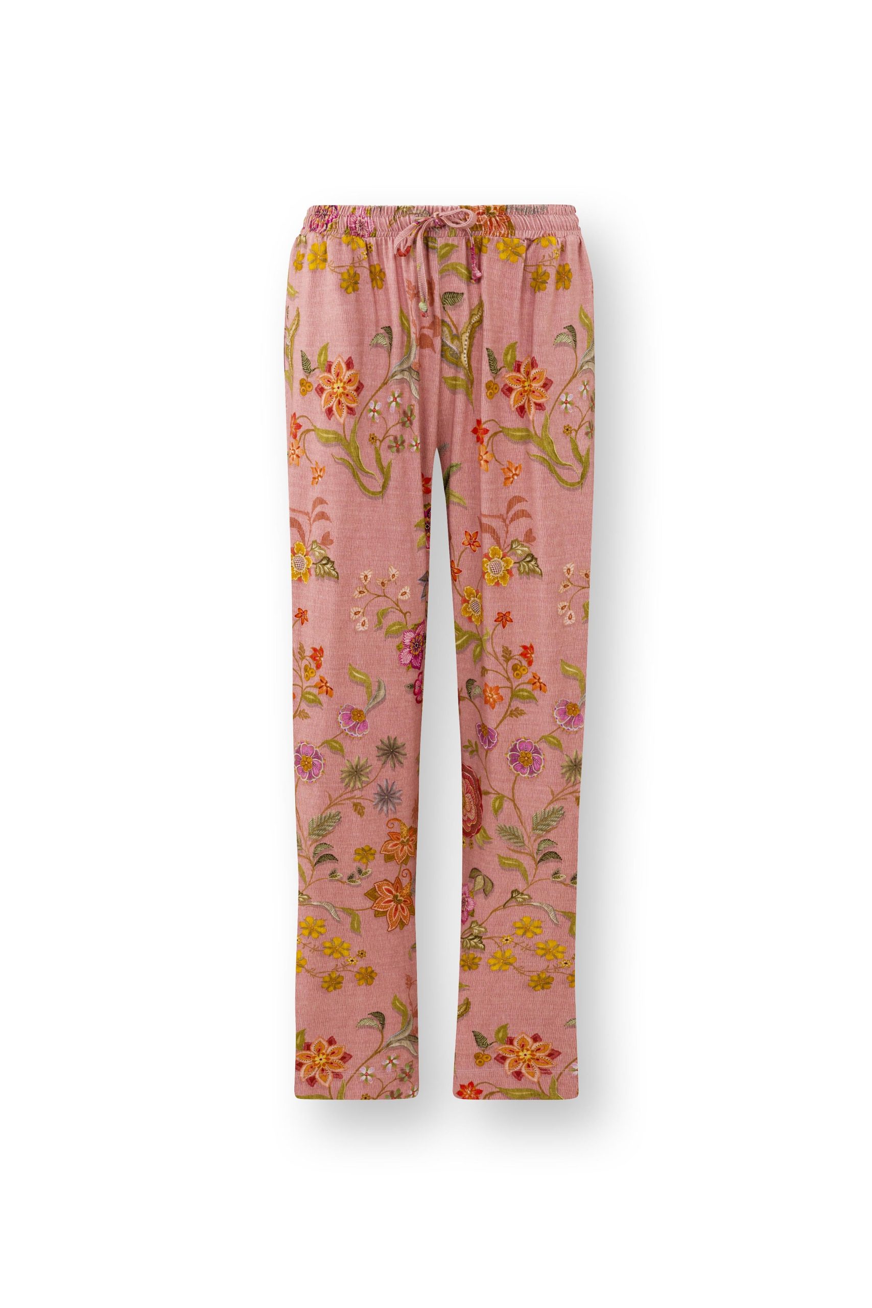 Pip Studio - Belin Pyjama Broek Dames - Coco Flower - Koraal - XS