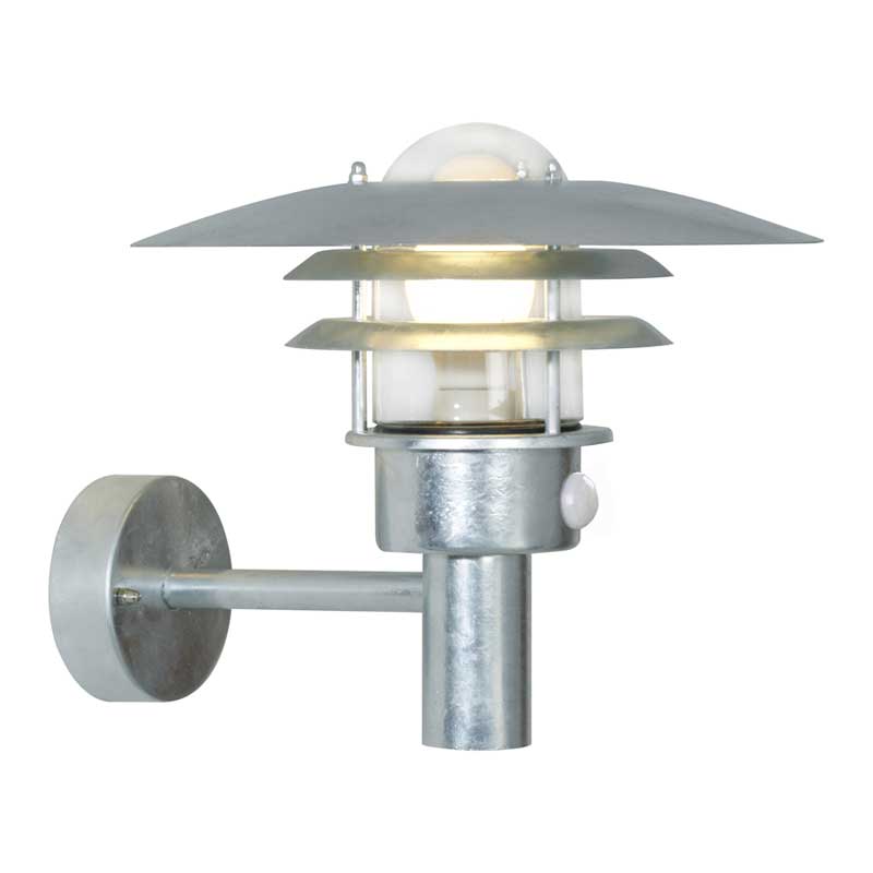 Nordlux Lønstrup Wandlamp Buiten | Sensor | Ø32cm | E27 | IP44 | Verzi