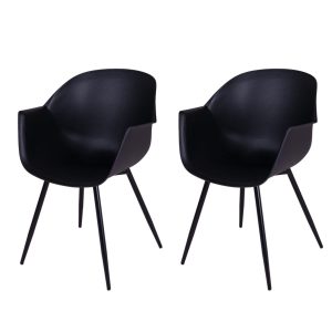 MaximaVida eetkamerstoel Cuyp XXL zwart conische stoelpoten- 2 stuks MaximaVida eetkamerstoel Cuyp XXL zwart conische stoelpoten- 2 stuks