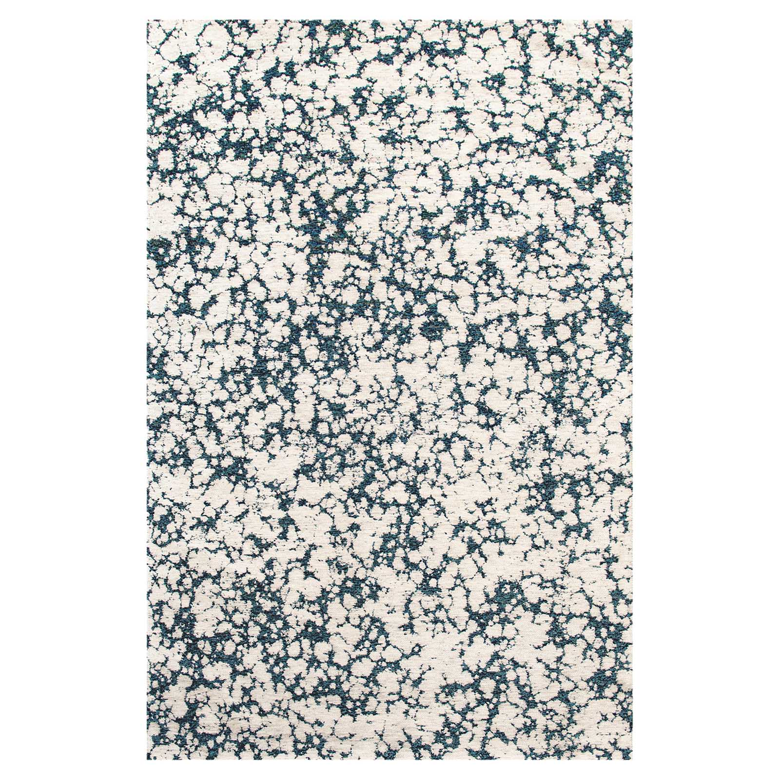 Lola&Moi vloerkleed Skipper Blue - wit - 80x150cm