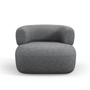 Micadoni Fauteuil Jenny chenille, donkergrijs – 88x90x73cm