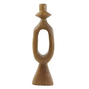 Light & Living kandelaar Django – bruin – 14x14x50cm Light & Living kandelaar Django – bruin – 14x14x50cm