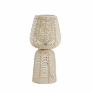 Light & Living tafellamp ABOSO – wit – Ø24cm Light & Living tafellamp ABOSO – wit – Ø24cm