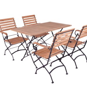 MaximaVida inklapbare acacia tuinset Toscana 120 cm zwart – stoelen me MaximaVida inklapbare acacia tuinset Toscana 120 cm zwart – stoelen me