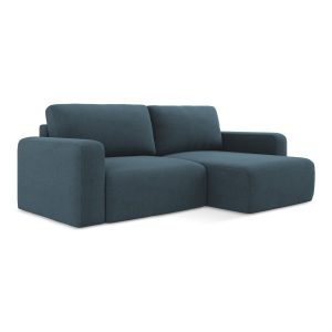 LaMiaSofa hoekbank rechts Ostia – textuurstof – jeans – 244x149x79