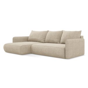LaMiaSofa hoekbank links Palermo – chenille stof – donkerbeige – 240×1 LaMiaSofa hoekbank links Palermo – chenille stof – donkerbeige – 240×1