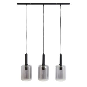 Light & Living hanglamp Lekar – zwart – 22x100x32cm Light & Living hanglamp Lekar – zwart – 22x100x32cm
