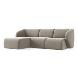 LaMiaSofa hoekbank links Cervo – velours – taupe – 248x166x78 LaMiaSofa hoekbank links Cervo – velours – taupe – 248x166x78