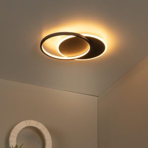 Lucide plafonnière AXELLE – Geïntegreerde LED – Zwart Lucide plafonnière AXELLE – Geïntegreerde LED – Zwart