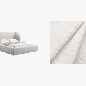 Micadoni Opbergbed met hoofdeinde Miley 200x140cm boucle wit – 230×187 Micadoni Opbergbed met hoofdeinde Miley 200x140cm boucle wit – 230×187
