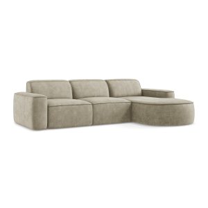 LaMiaSofa hoekbank rechts Melissa – chenille stof – beige – 284x166x70 LaMiaSofa hoekbank rechts Melissa – chenille stof – beige – 284x166x70