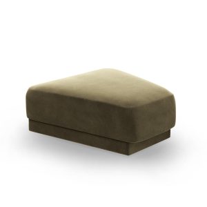 Micadoni Poef Miley flueel, groente – 79x88x40cm Micadoni Poef Miley flueel, groente – 79x88x40cm