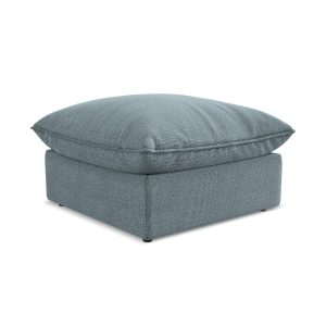 LaMiaSofa Poef Ravenna – bouclé – jeans – 75x75x45 LaMiaSofa Poef Ravenna – bouclé – jeans – 75x75x45