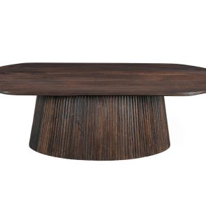 Livingfurn salontafel Salvator Oval – 120cm – mangohout – bruin Livingfurn salontafel Salvator Oval – 120cm – mangohout – bruin