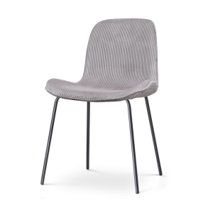 Nolon Nora-Fé Eetkamerstoel Ribstof Warm Grijs – Stof – Zwarte Poten Nolon Nora-Fé Eetkamerstoel Ribstof Warm Grijs – Stof – Zwarte Poten