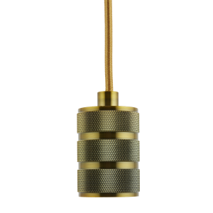 Lighto | Pendel Champagne Goud E27 Fitting | Retro | 1.5m Snoer | Met Lighto | Pendel Champagne Goud E27 Fitting | Retro | 1.5m Snoer | Met