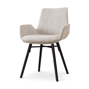 Nolon Nena-Eef Eetkamerstoel Beige Gemêleerd – Zwarte Houten Poten Nolon Nena-Eef Eetkamerstoel Beige Gemêleerd – Zwarte Houten Poten