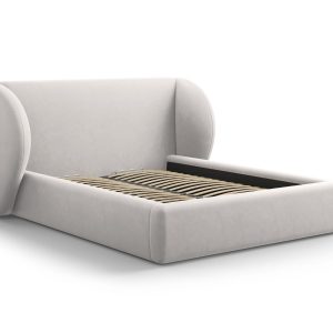 Micadoni Opbergbed met hoofdeinde Miley 180x200cm, flueel, geld – 230x Micadoni Opbergbed met hoofdeinde Miley 180x200cm, flueel, geld – 230x