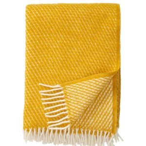 Klippan 100% wollen deken – Velvet – geel – 130x200cm Klippan 100% wollen deken – Velvet – geel – 130x200cm