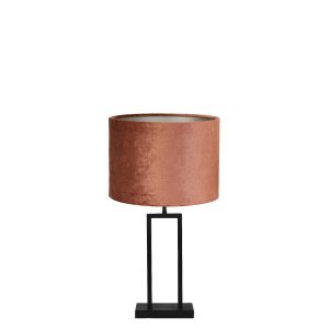 Light & Living tafellamp Shiva/Gemstone – zwart, terra – 30x30x62cm Light & Living tafellamp Shiva/Gemstone – zwart, terra – 30x30x62cm