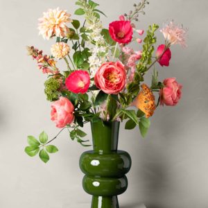 Madame Fleurie Hygge Grande Mossgreen Boeket inclusief Vaas – Luxe Zij