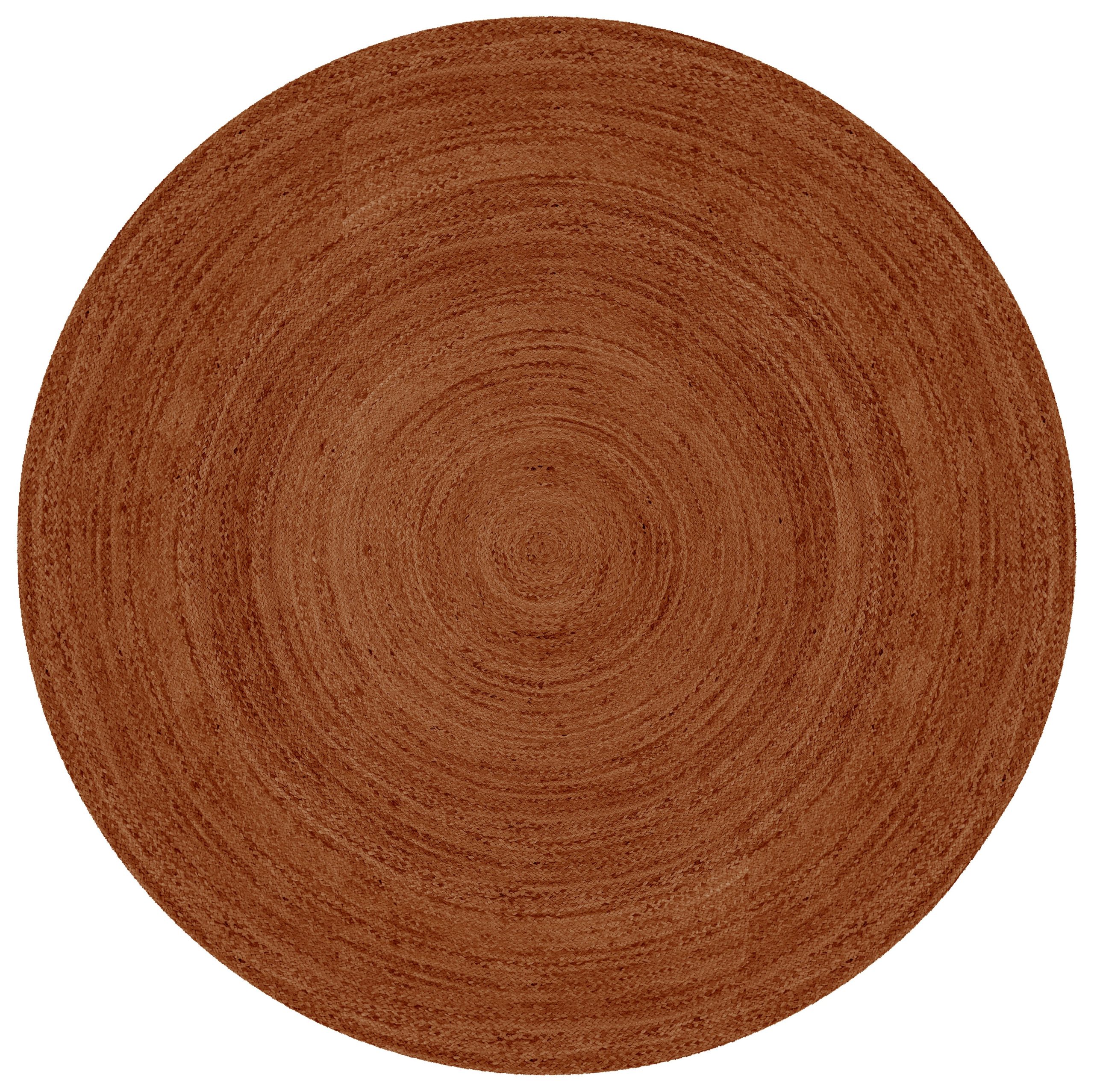 Mrcarpet jute vloerkleed - roest/terracotta - Ø 150cm