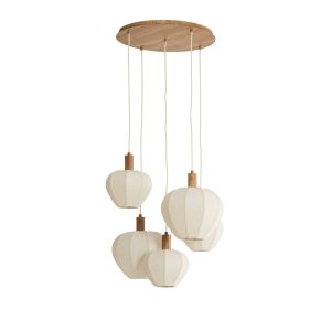 Light & Living hanglamp Huxi – wit – Ø53cm Light & Living hanglamp Huxi – wit – Ø53cm