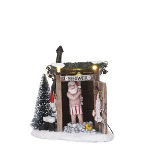LuVille Kerstdorp Miniatuur Naakte Kerstman – L10 x B9 x H11 cm LuVille Kerstdorp Miniatuur Naakte Kerstman – L10 x B9 x H11 cm