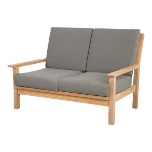 Lesli Living loveseat teak – zwart – 124x86x82,5cm Lesli Living loveseat teak – zwart – 124x86x82,5cm