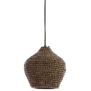 Light & Living hanglamp KALENGA – bruin – Ø21x22cm Light & Living hanglamp KALENGA – bruin – Ø21x22cm