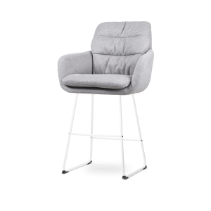 Nolon Nino-Mia Barkruk Grijs – met Armleuning – Wit – 65 cm Nolon Nino-Mia Barkruk Grijs – met Armleuning – Wit – 65 cm