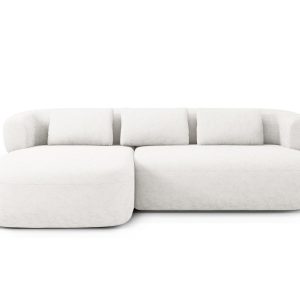 Micadoni linker hoekbank Jenny 5-zits, chenille lichtbeige – 145x225x7 Micadoni linker hoekbank Jenny 5-zits, chenille lichtbeige – 145x225x7
