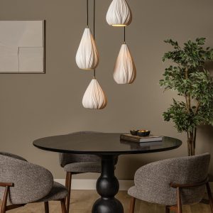 Lucide hanglamp CINZIA – 4xE27 – Wit Lucide hanglamp CINZIA – 4xE27 – Wit